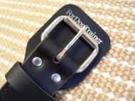 American Bulldog leather collar with handle